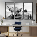 Scottish Highland Cow Wall Art | Rustic Farmhouse Décor |