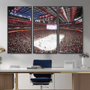 Barton Malow Little Caesars Arena Detroit Wall Art Canvas