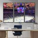 Madison New York Rangers Hockey Stadium Wall Art Canvas