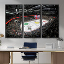 Vaudoise Lausanne Ice Hockey Arena Stadium Wall Art Canvas,