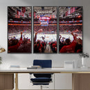 Carolina Hurricanes Ice Hockey Stadium Wall Art, Carolina