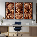 Indian Woman Statue Wall Art Canvas Print