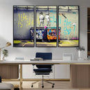 Banksy Life is Short Wall Art - Iconic Graffiti Art on by MyGreatCanvas | Canvas Wall Art Prints | Photo Prints & Wall Decor