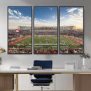 Framed Houston Cougars Football Team Print - Houston TDECU