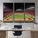 Wisconsin Badgers Football Team Print Canvas- Madison Camp