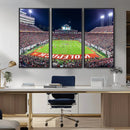 Wolfpack Football Team Print - Raleigh Carter-Finley Stadium