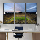 Michigan Stadium Wall Art Canvas Print, Vibrant Game Day by MyGreatCanvas | Canvas Wall Art Prints | Photo Prints & Wall Decor