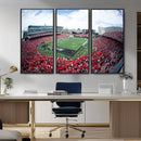 Cincinnati Bearcats Football Team Print - Nippert Stadium Wall Art Canvas Print