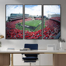 Cincinnati Bearcats Football Team Print - Nippert Stadium Wall Art Canvas Print