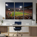 Clemson University Tigers Art Print, Football Team Print -