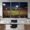 Clemson University Tigers Art Print, Football Team Print -
