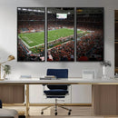 Miami Hurricanes Football Team Print Canvas- Miami Hard Rock by MyGreatCanvas | Canvas Wall Art Prints | Photo Prints & Wall Decor