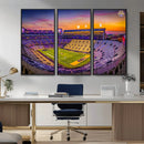 The Louisiana State University Tigers Football Team Print - by MyGreatCanvas | Canvas Wall Art Prints | Photo Prints & Wall Decor