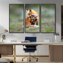Heartwarming Fox and Baby Cub Wall Art | Ready to Hang