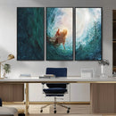Powerful Jesus Canvas Print - Hand of Salvation,