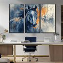 Abstract Blue Horse Wall Art Print Canvas | Horse Wall Art by MyGreatCanvas | Canvas Wall Art Prints | Photo Prints & Wall Decor