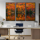 Fall Foliage Wall Art - Autumn Reflection Canvas Print, by MyGreatCanvas | Canvas Wall Art Prints | Photo Prints & Wall Decor