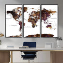 World Map Canvas Print – Detailed Map of the World Wall Art by MyGreatCanvas | Canvas Wall Art Prints | Photo Prints & Wall Decor