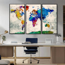 World Map Canvas Print – Framed Travel Map Wall Art for by MyGreatCanvas | Canvas Wall Art Prints | Photo Prints & Wall Decor