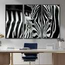 Zebra Wall Art – Zebra Close Up Wall Art – Framed Black by MyGreatCanvas | Canvas Wall Art Prints | Photo Prints & Wall Decor