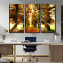Sunshine in Forest and Trees Wall Art Canvas Print by MyGreatCanvas | Canvas Wall Art Prints | Photo Prints & Wall Decor