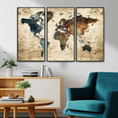 World Map Canvas Print – Detailed Map of the World Wall Art by MyGreatCanvas | Canvas Wall Art Prints | Photo Prints & Wall Decor