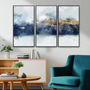 Abstract Mountain Range Art Canvas Print | 3 Panel by MyGreatCanvas | Canvas Wall Art Prints | Photo Prints & Wall Decor