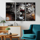 Red Wine and Glass Canvas Print by MyGreatCanvas | Canvas Wall Art Prints | Photo Prints & Wall Decor
