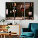 Red Wine and Bottle Canvas Print by MyGreatCanvas | Canvas Wall Art Prints | Photo Prints & Wall Decor