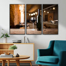 Wine and Bottle Wall Art Canvas Print by MyGreatCanvas | Canvas Wall Art Prints | Photo Prints & Wall Decor