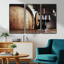 Wine and Barrel Wall Art Canvas Print by MyGreatCanvas | Canvas Wall Art Prints | Photo Prints & Wall Decor