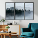 Autumn and Misty Trees in the Forest Wall Art Canvas Print, by MyGreatCanvas | Canvas Wall Art Prints | Photo Prints & Wall Decor