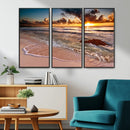 Sunset on Ocean Wall Art Canvas Print by MyGreatCanvas | Canvas Wall Art Prints | Photo Prints & Wall Decor