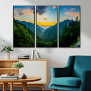 Green Forest Wall Art Canvas Print
