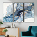Abstract Art Print - Blue Abstract Canvas Wall Art Print by MyGreatCanvas | Canvas Wall Art Prints | Photo Prints & Wall Decor