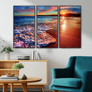 Colorful Coastal Sunset on the Beach Canvas Print, Ocean