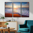 Tropical Ocean Sunset Wall Art Canvas Print, Golden Beach by MyGreatCanvas | Canvas Wall Art Prints | Photo Prints & Wall Decor