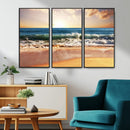 Serene Beach Path Canvas Art, Giclee Canvas Print with