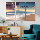 Cloudy Weather Beach Sunset Canvas Print | Sunrise Wall Art by MyGreatCanvas | Canvas Wall Art Prints | Photo Prints & Wall Decor