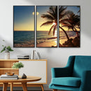 Sunset Palm Trees Wall Art Canvas Print by MyGreatCanvas | Canvas Wall Art Prints | Photo Prints & Wall Decor