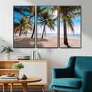 Palm Beach Tropical Island Wall Art Canvas Print