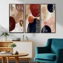 Boho Wall Art Canvas Print Set Mid-Century Prints Bohemian