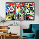 Picasso Style Art Abstract Canvas Wall Art Print , Colorful by MyGreatCanvas | Canvas Wall Art Prints | Photo Prints & Wall Decor