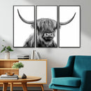 Scottish Highland Cow Cattle Art Print Wall Art Canvas Print by MyGreatCanvas | Canvas Wall Art Prints | Photo Prints & Wall Decor