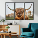 Highland Cow Animal Scottish Cattle Art Print Farmhouse Wall