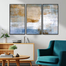 Blue Multi Panel Abstract Wall Art Canvas, Abstract Blue and