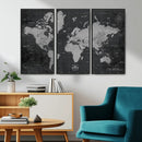 World Map Canvas Print – Detailed Map of the World Wall Art