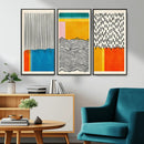 Canvas Print Wall Art Abstract Illustrs Art Boho, Framed