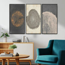Boho Tree Ring Wall Art, Modern Minimalist Wood Grain