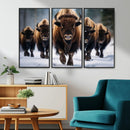 Buffalo Wall Art Canvas Print, American Bison Herd Wall Art by MyGreatCanvas | Canvas Wall Art Prints | Photo Prints & Wall Decor